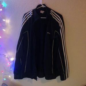 black adidas track jacket